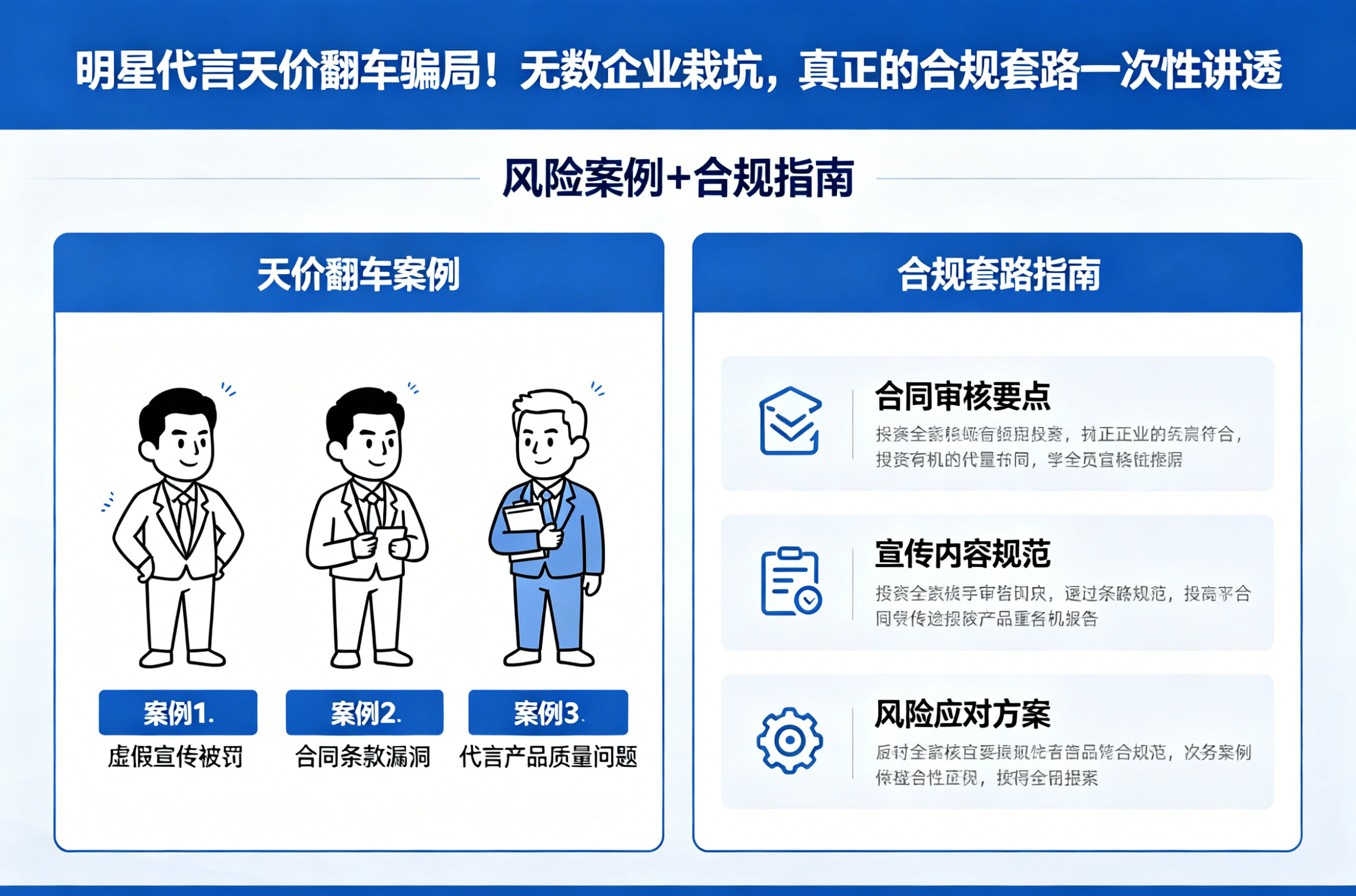明星代言天价陷阱？合规套路全解析